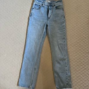 Abercrombie Ankle Straight Ultra High Rise Jeans 24/00 R